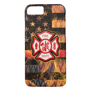 Case-Mate iPhone Case Croix et flammes des pompiers
