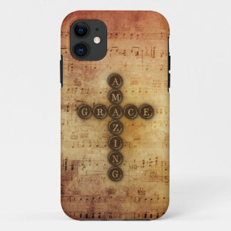 Coques Pour iPhone Croix extraordinaire de grâce sur le musical