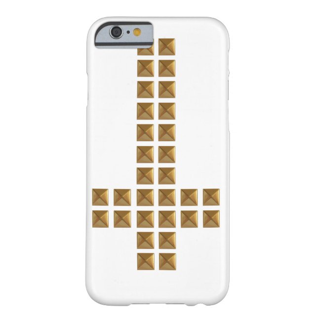 Coques Case-Mate iPhone Croix inversée cloutée par or (Dos)