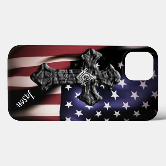 Coques Case-Mate iPhone Croix masonique (Verso (horizontal))