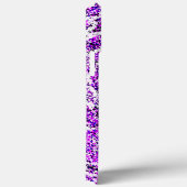 COQUES Case-Mate iPhone CROIX NOIRE ET ROSE AVEC ARRIÈRE - PLAN VIOLET (Verso / Droite)
