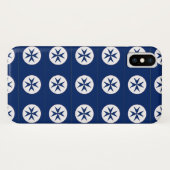 Coques Case-Mate iPhone Croix octogonale BLUE CORSAIR STYLE (Dos (Horizontal))