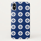 Coques Case-Mate iPhone Croix octogonale BLUE CORSAIR STYLE (Dos)