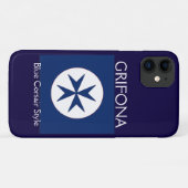 Coques Case-Mate iPhone Croix octogonale BLUE CORSAIR STYLE (Dos (Horizontal))