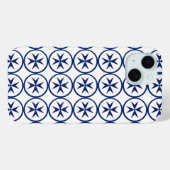 Coques Case-Mate iPhone Croix octogonale BLUE CORSAIR STYLE (Verso (horizontal))