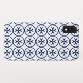 Coques Case-Mate iPhone Croix octogonale BLUE CORSAIR STYLE (Dos (Horizontal))