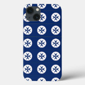 Coques Case-Mate iPhone Croix octogonale BLUE CORSAIR STYLE (Verso)