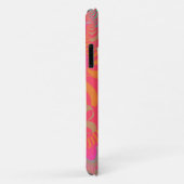 Coques Case-Mate iPhone Croix orange et rose (Dos/Droite)