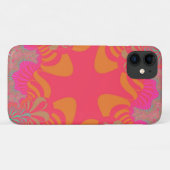 Coques Case-Mate iPhone Croix orange et rose (Dos (Horizontal))