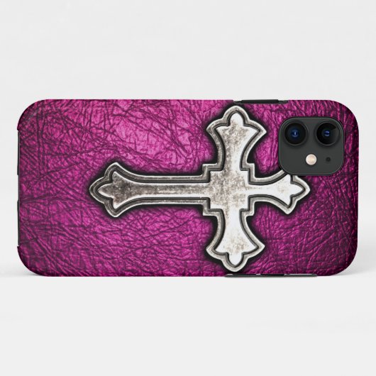 Coques Case-Mate iPhone Croix rose (Dos (Horizontal))