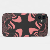 Coques Case-Mate iPhone Croix rose et gris (Dos (Horizontal))