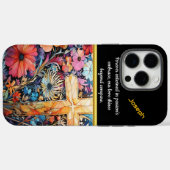 Coques Case-Mate iPhone Croix Vibrante Avec Fleurs En Floraison (Verso (horizontal))
