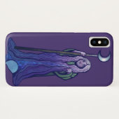 Coques Case-Mate iPhone Crone Moon déesse Pagan Art Wiccan Lune enfant (Dos (Horizontal))