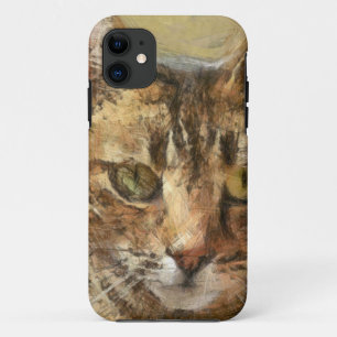 Coques Pour iPhone Croquis au crayon Tabby Cat