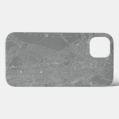 Coques Case-Mate iPhone Croquis de carte de ville de Boston (Verso (horizontal))