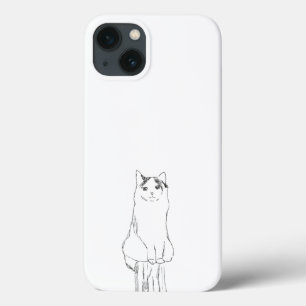Case-Mate iPhone Case Croquis de chat mignon moderne