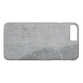 Coques Case-Mate iPhone Croquis de Chicago City Map (Dos (Horizontal))