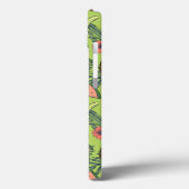 Coques Case-Mate iPhone Croquis de fruits tropicaux sur Motif vert (Verso / Gauche)
