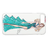 Coques Case-Mate iPhone Croquis de mode - Sarah Jessica Parker. (Dos (Horizontal))