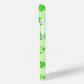 Coques Case-Mate iPhone Croquis de papillon, vert citron (Verso / Gauche)