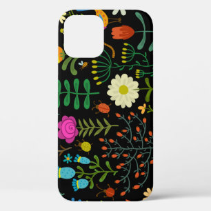 Case-Mate iPhone Case Croquis floral, motif artistique sans couture.