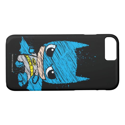 Coques Case-Mate iPhone Croquis Mini Batman (Dos (Horizontal))