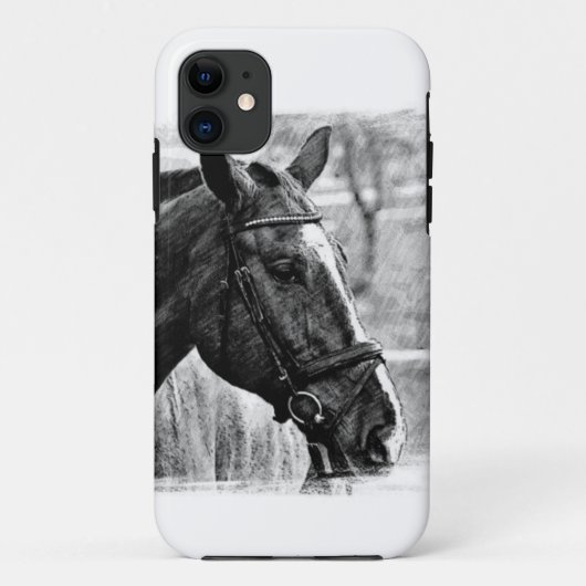 Coques Case-Mate iPhone Croquis noir blanc (Dos)