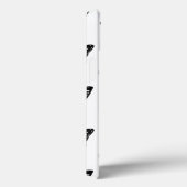 Coques Case-Mate iPhone Croquis papillon, blanc et noir (Verso / Droite)