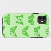 Coques Case-Mate iPhone Croquis papillon, vert citron (Dos (Horizontal))