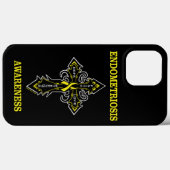 Coques Case-Mate iPhone Cross/Awareness...Endometriose (Verso (horizontal))
