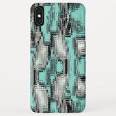 Coques Case-Mate iPhone Crossed pixelated lines forming abstract squares (Dos)
