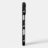Coques Case-Mate iPhone Crosshatch gris Trombone (Verso / Droite)