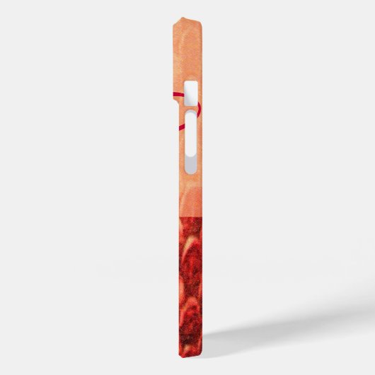 Coques Case-Mate iPhone CROTALUS MONOGRAM rouge rose fuchsia (Verso / Gauche)