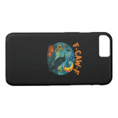Coques Case-Mate iPhone Crow Raven F-Caw-F Funny Halloween Gothic Checkere (Dos (Horizontal))