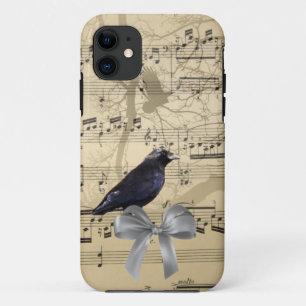 Case-Mate iPhone Case Crow sur une feuille de musique