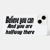 Coques Case-Mate iPhone Croyez Que Vous Pouvez Citer Motivationnel (Verso (horizontal))