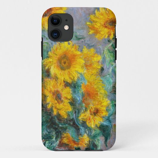 Coques Case-Mate iPhone Cru de tournesols de Claude Monet floral (Dos)