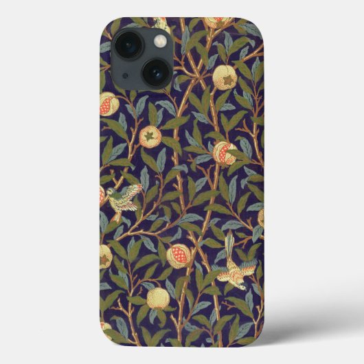 Coques Case-Mate iPhone Cru floral d'oiseau et de grenade de William (Verso)
