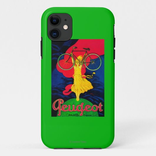Coques Case-Mate iPhone Cru PosterEurope de bicyclette de Peugeot (Dos)
