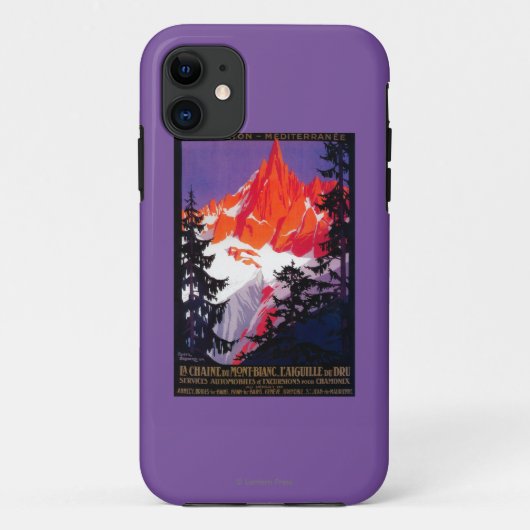 Coques Case-Mate iPhone Cru PosterEurope de Chaine De Mont Blanc de La (Dos)