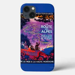 Etui iPhone 13 Cru PosterEurope de DES Alpes d'itinéraire de La