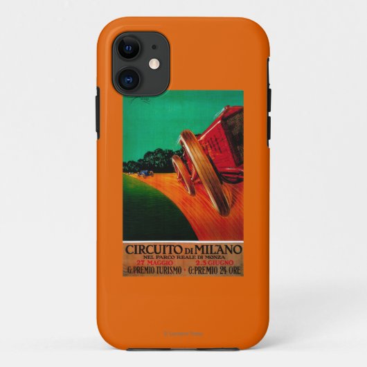 Coques Case-Mate iPhone Cru PosterEurope de Milan de Di de Circuito (Dos)