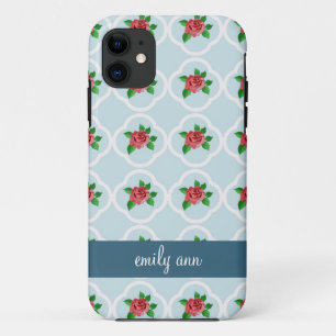 Coque Case-Mate Pour iPhone Cru rose et cas de Quatrefoil iPhone4