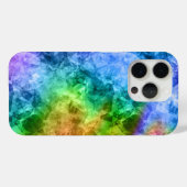 Coques Case-Mate iPhone Crumpled Peacock Blue (Verso (horizontal))