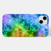Coques Case-Mate iPhone Crumpled Peacock Blue (Verso (horizontal))