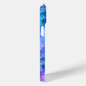 Coques Case-Mate iPhone Crumpled Peacock Blue (Verso / Droite)