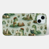 Coques Case-Mate iPhone Cryptides confortables Nessie Monstre du Loch Ness (Verso (horizontal))