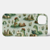 Coques Case-Mate iPhone Cryptides confortables Nessie Monstre du Loch Ness (Verso (horizontal))