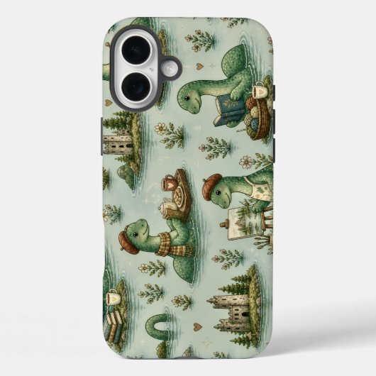 Coques Case-Mate iPhone Cryptides confortables Nessie Monstre du Loch Ness (Verso)