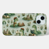 Coques Case-Mate iPhone Cryptides confortables Nessie Monstre du Loch Ness (Verso (horizontal))